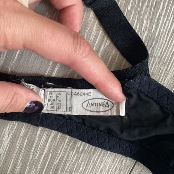 Wireless lace polkadot bralette 32E - Picture 5 of 5